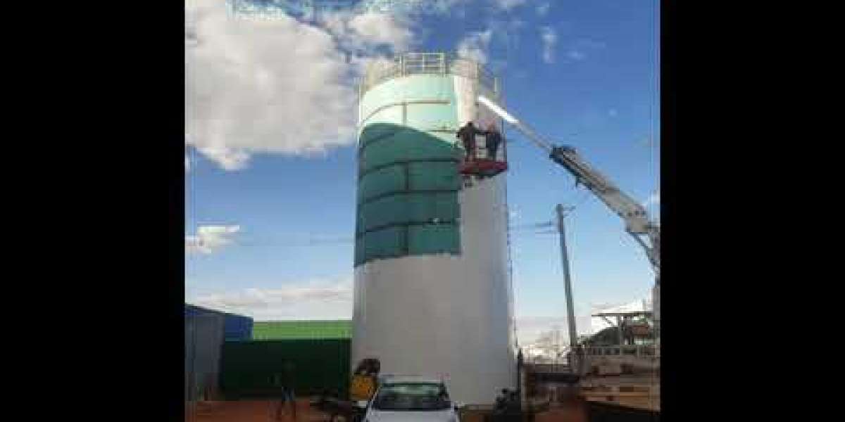 Tanque cilíndrico vertical fechado fundo plano de 10000 litros